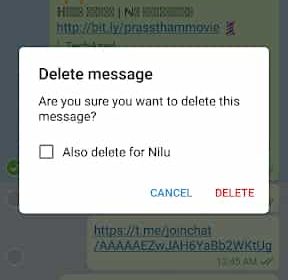 About chats in the group