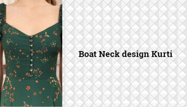 Boat Neck design Kurti