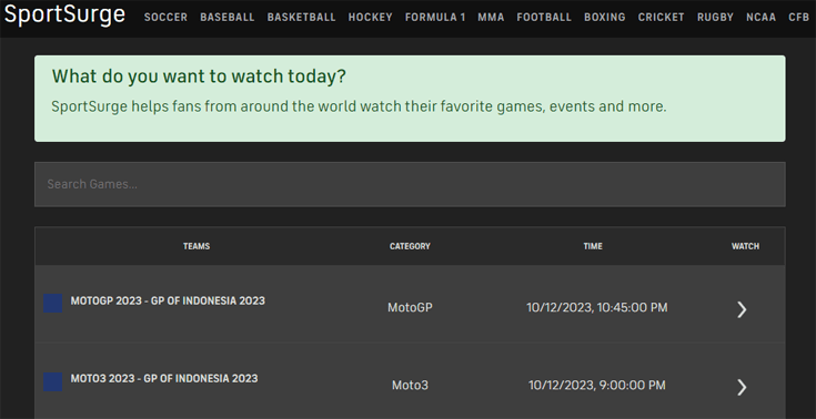 Sportsurge